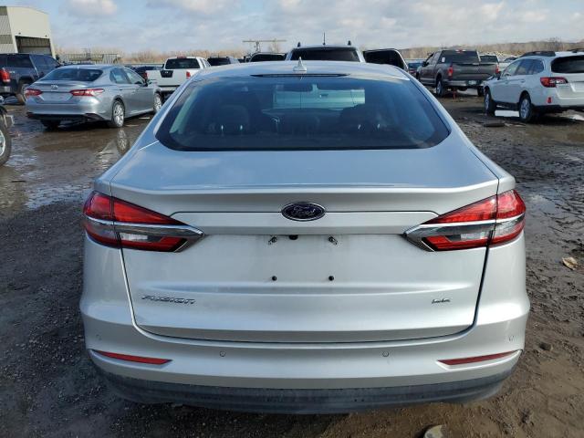 3FA6P0LU4KR118470 - 2019 FORD FUSION SE SILVER photo 6