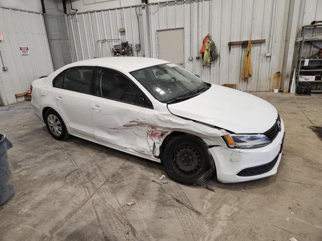 3VW2K7AJ5EM407994 - 2014 VOLKSWAGEN JETTA BASE WHITE photo 4