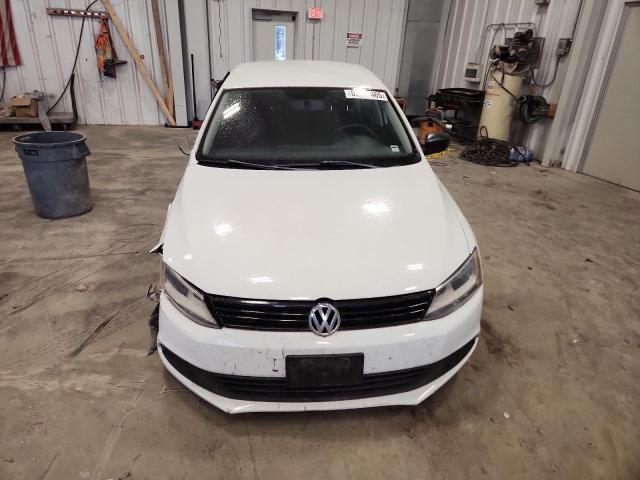3VW2K7AJ5EM407994 - 2014 VOLKSWAGEN JETTA BASE WHITE photo 5