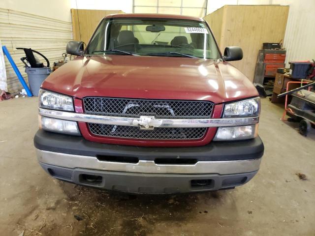 1GCEC19V75Z333543 - 2005 CHEVROLET 1500 C1500 BURGUNDY photo 5