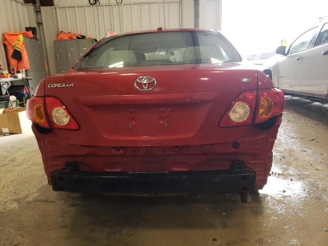 1NXBU40E59Z116649 - 2009 TOYOTA COROLLA BASE RED photo 6