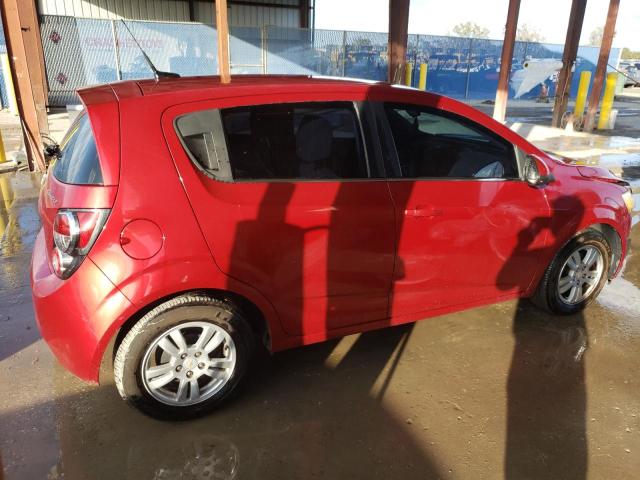 1G1JC6SH4C4172037 - 2012 CHEVROLET SONIC LT RED photo 3