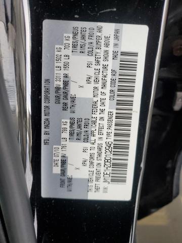 JM1DE1HZ0B0102946 - 2011 MAZDA MAZDA2 BLACK photo 12