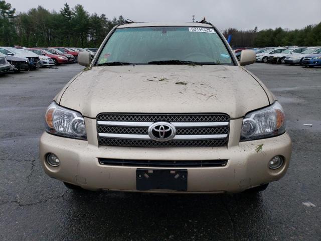 JTEEW21A070041368 - 2007 TOYOTA HIGHLANDER HYBRID TAN photo 5