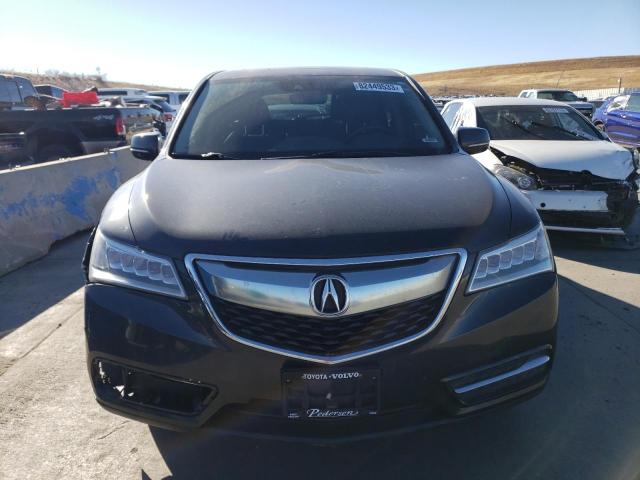 5FRYD4H27GB033284 - 2016 ACURA MDX CHARCOAL photo 5