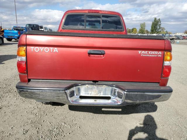 5TEGN92N84Z451258 - 2004 TOYOTA TACOMA DOUBLE CAB PRERUNNER MAROON photo 6