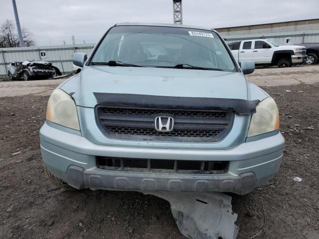 2HKYF18443H611414 - 2003 HONDA PILOT EX TURQUOISE photo 5