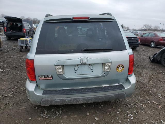 2HKYF18443H611414 - 2003 HONDA PILOT EX TURQUOISE photo 6