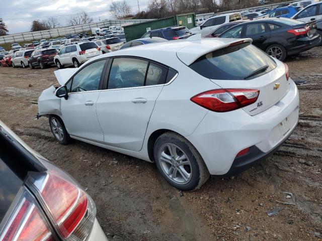 3G1BE6SM2HS607642 - 2017 CHEVROLET CRUZE LT WHITE photo 2