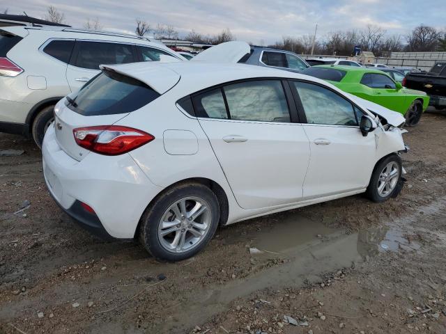 3G1BE6SM2HS607642 - 2017 CHEVROLET CRUZE LT WHITE photo 3