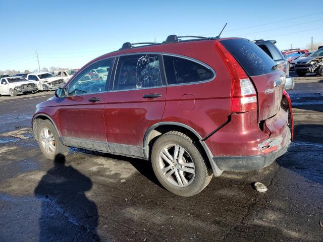 JHLRE4H54AC012655 - 2010 HONDA CR-V EX RED photo 2