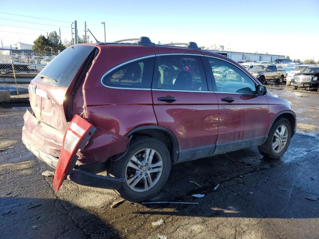 JHLRE4H54AC012655 - 2010 HONDA CR-V EX RED photo 3