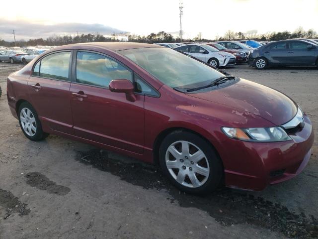 2HGFA16569H517541 - 2009 HONDA CIVIC LX BURGUNDY photo 4