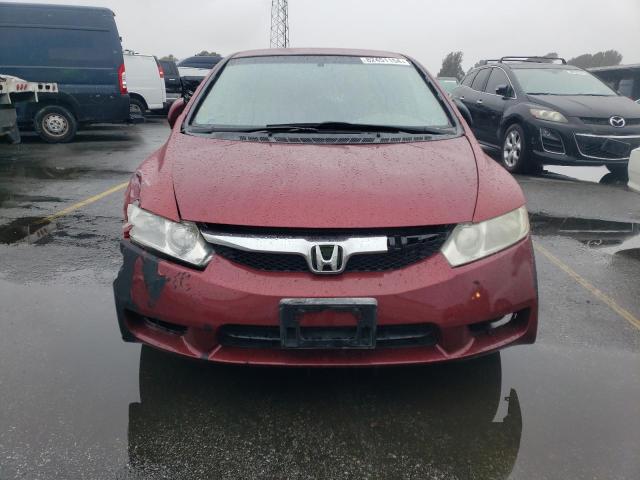 2HGFA1F51BH545205 - 2011 HONDA CIVIC LX RED photo 5