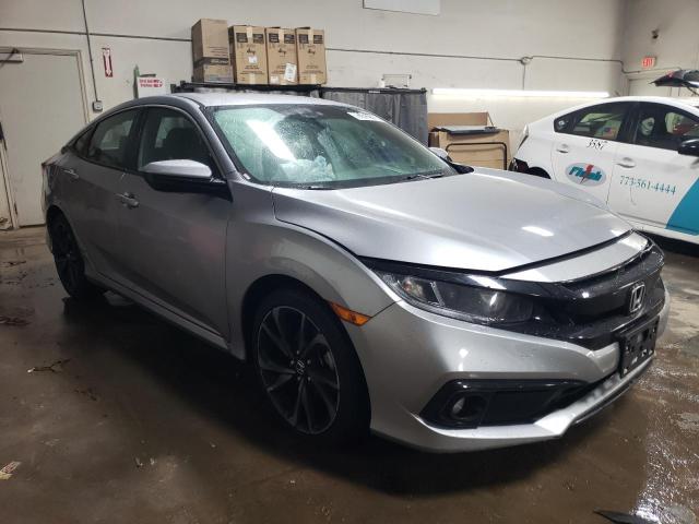 19XFC2F88ME003736 - 2021 HONDA CIVIC SPORT SILVER photo 4