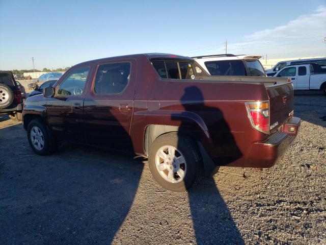 2HJYK16597H546593 - 2007 HONDA RIDGELINE RTL BURGUNDY photo 2