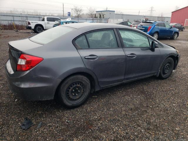 2HGFB2F40CH039263 - 2012 HONDA CIVIC LX GRAY photo 3