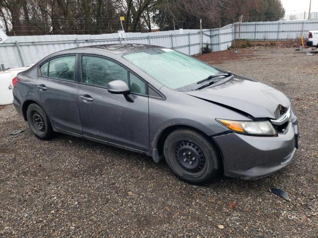 2HGFB2F40CH039263 - 2012 HONDA CIVIC LX GRAY photo 4