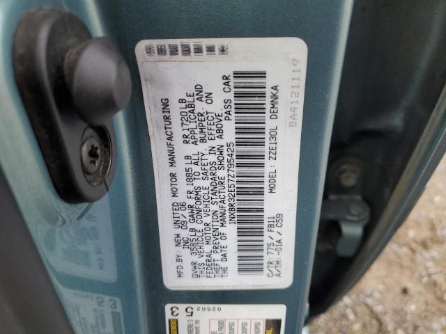 1NXBR32E57Z795425 - 2007 TOYOTA COROLLA CE BLUE photo 12