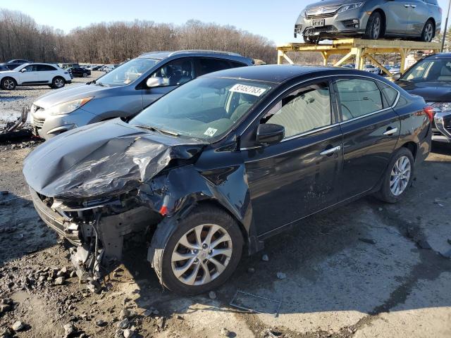 3N1AB7AP1KY213862 - 2019 NISSAN SENTRA S BLACK photo 1