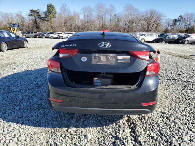 5NPDH4AE8GH753557 - 2016 HYUNDAI ELANTRA SE BLACK photo 6