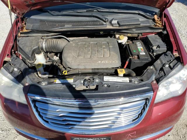 2C4RC1CG0CR411874 - 2012 CHRYSLER TOWN & COU TOURING L BROWN photo 12