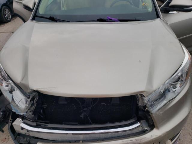 5TDKKRFH9GS500198 - 2016 TOYOTA HIGHLANDER XLE GOLD photo 12