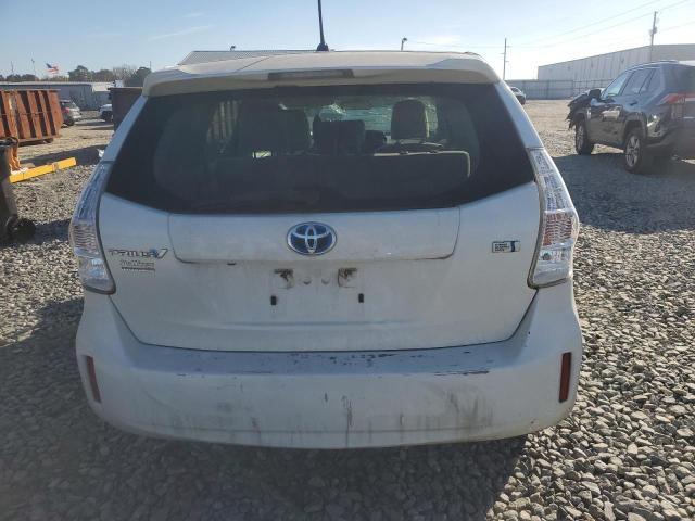 JTDZN3EU9C3037041 - 2012 TOYOTA PRIUS V WHITE photo 6