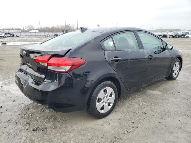 3KPFL4A72JE212864 - 2018 KIA FORTE LX BLACK photo 3