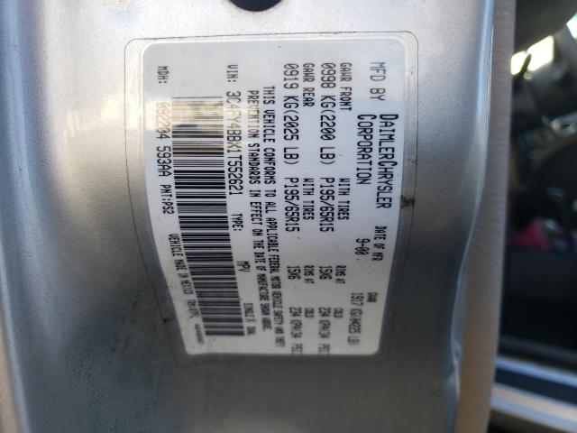 3C4FY4BBX1T552621 - 2001 CHRYSLER PT CRUISER GRAY photo 12