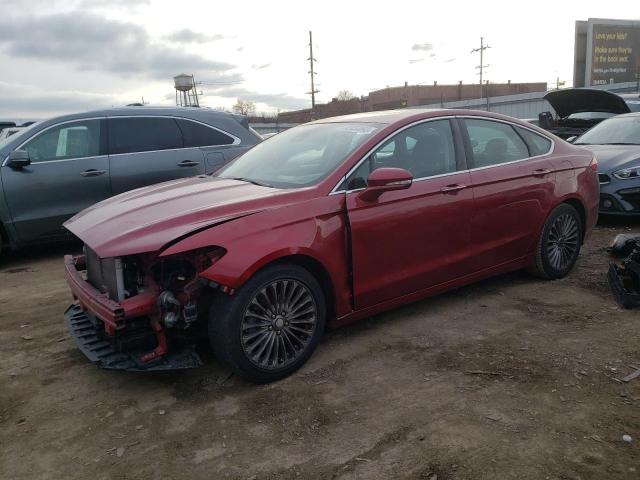 3FA6P0K95DR189144 - 2013 FORD FUSION TITANIUM RED photo 1