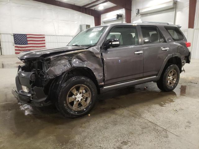 JTEBU5JR5B5057027 - 2011 TOYOTA 4RUNNER SR5 GRAY photo 1