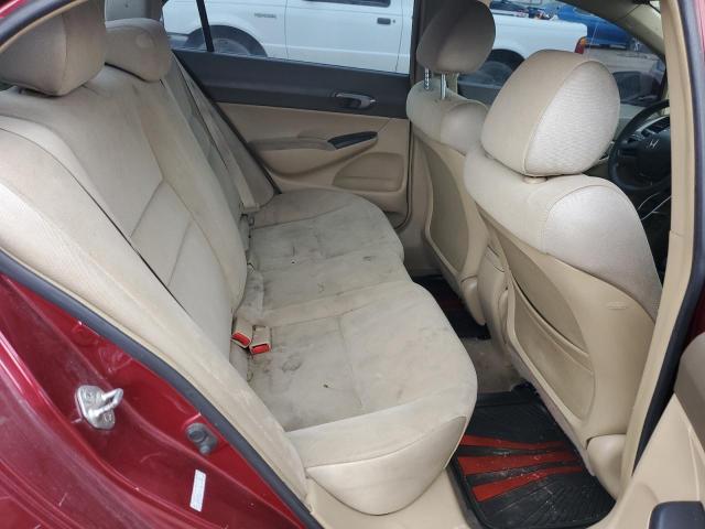 1HGFA16517L071881 - 2007 HONDA CIVIC LX Կարմիր լուսանկար 10