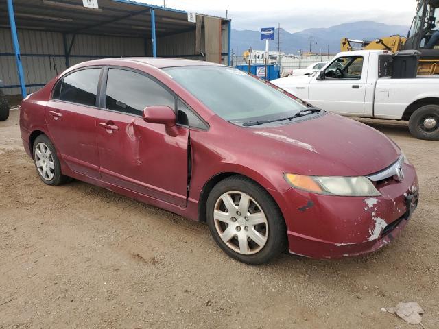 1HGFA16517L071881 - 2007 HONDA CIVIC LX Կարմիր լուսանկար 4