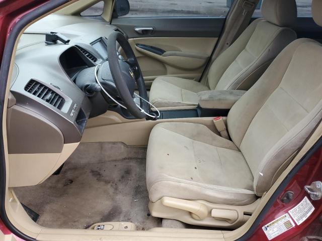 1HGFA16517L071881 - 2007 HONDA CIVIC LX Կարմիր լուսանկար 7