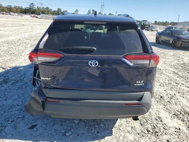 4T3RWRFV8MU017515 - 2021 TOYOTA RAV4 XLE Bleu photo 6