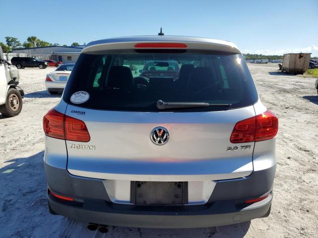 WVGAV7AX6CW589644 - 2012 VOLKSWAGEN TIGUAN S ვერცხლისფერი ფოტო 6