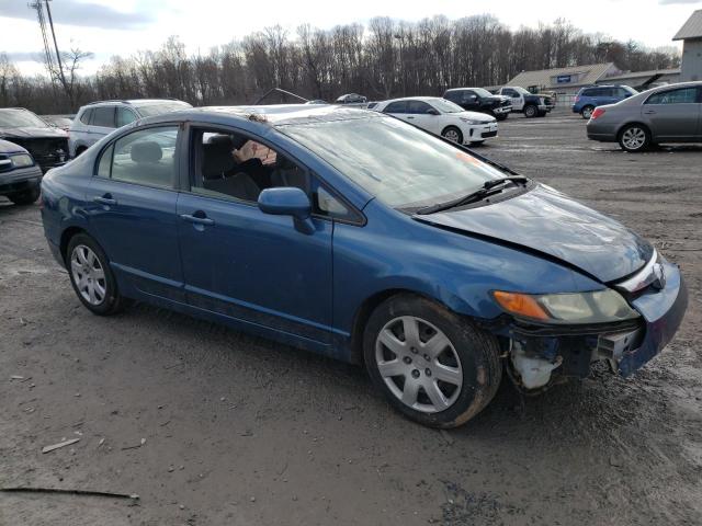 2HGFA16558H518369 - 2008 HONDA CIVIC LX BLUE photo 4