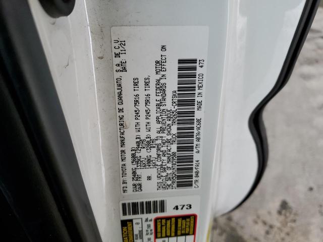 3TYRX5GN1NT039500 - 2022 TOYOTA TACOMA ACCESS CAB أبيض صورة 13