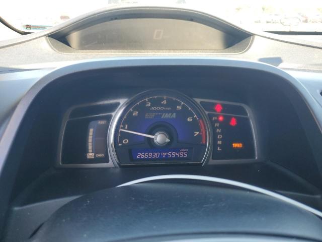 JHMFA36258S007641 - 2008 HONDA CIVIC HYBRID CHARCOAL photo 9