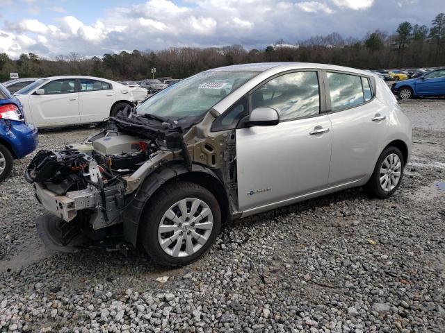 1N4AZ0CP4FC325492 - 2015 NISSAN LEAF S SILVER photo 1