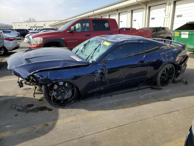1FA6P8TH9J5101165 - 2018 FORD MUSTANG BLUE photo 1