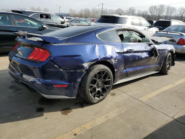 1FA6P8TH9J5101165 - 2018 FORD MUSTANG BLUE photo 3