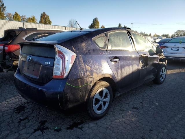 JTDKN3DU4F0464457 - 2015 TOYOTA PRIUS BLUE photo 3