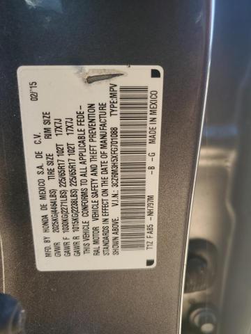 3CZRM3H5XFG701088 - 2015 HONDA CR-V EX ნაცრისფერი ფოტო 13