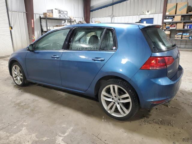 3VW2A7AUXFM050097 - 2015 VOLKSWAGEN GOLF TDI BLUE photo 2