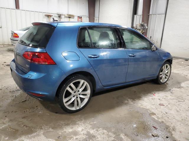 3VW2A7AUXFM050097 - 2015 VOLKSWAGEN GOLF TDI BLUE photo 3