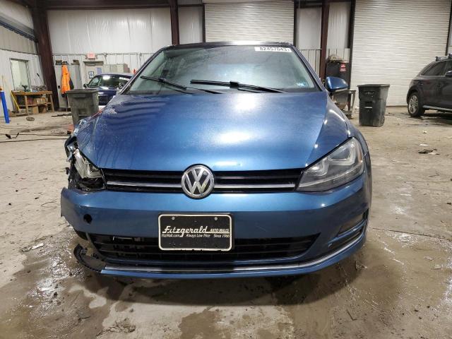 3VW2A7AUXFM050097 - 2015 VOLKSWAGEN GOLF TDI BLUE photo 5