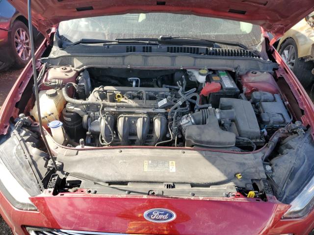 3FA6P0G79KR163876 - 2019 FORD FUSION S RED photo 11