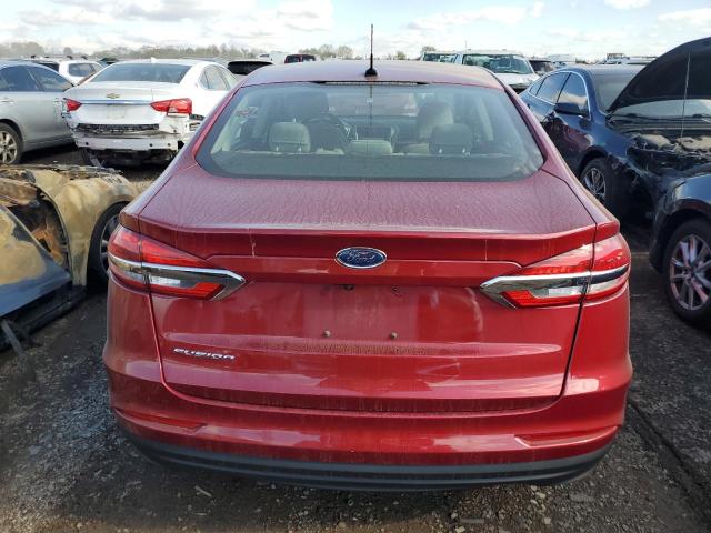 3FA6P0G79KR163876 - 2019 FORD FUSION S RED photo 6
